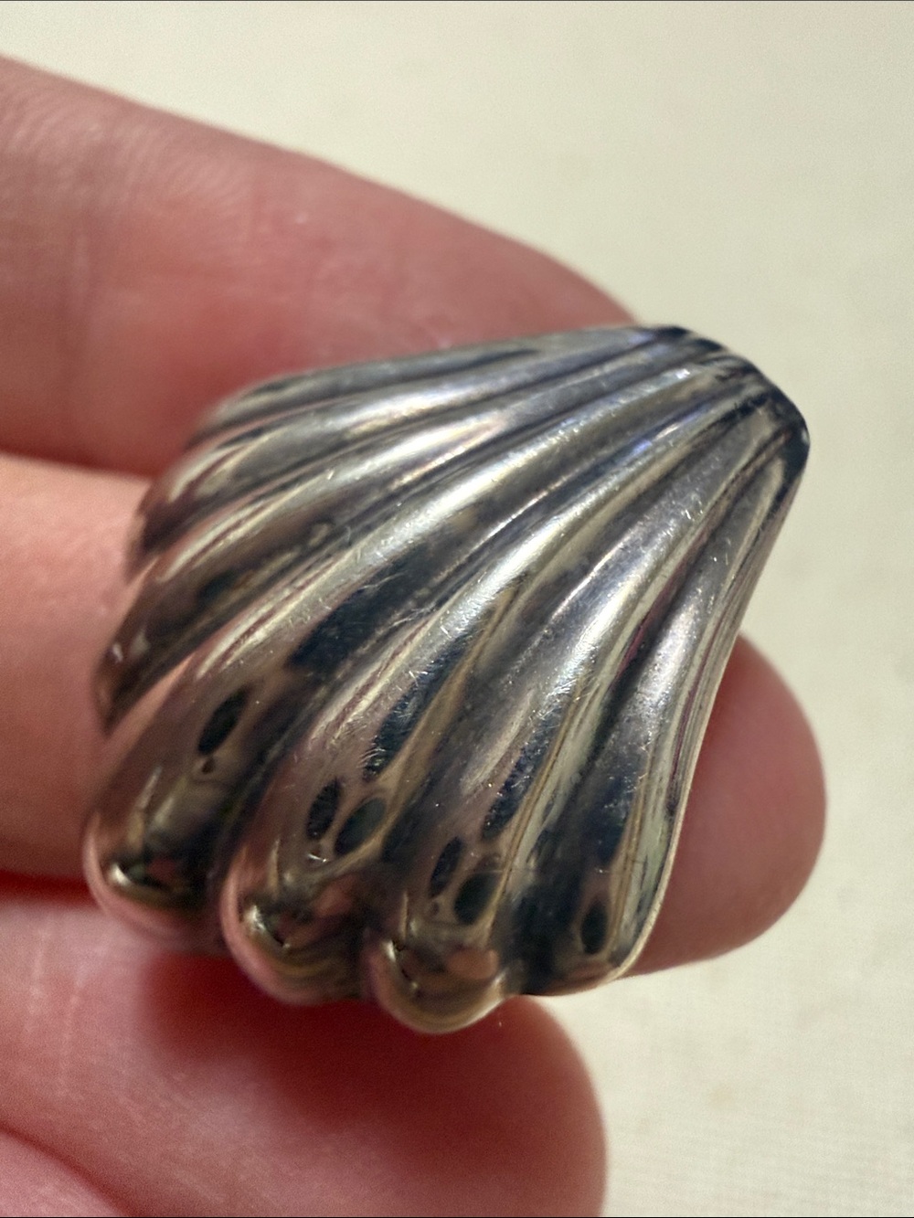Sterling Silver 925 Shell-Shaped Statement Pendant Necklace 🐚 - Picture 2 of 10